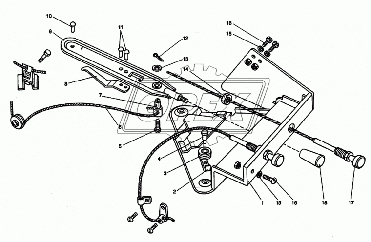 5256-8109210 Привод управления отоплением ЛиАЗ ОАО